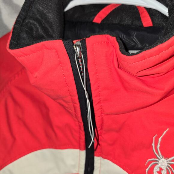 Spyder Women's Red Ski Winter Jacket Size 10 - Picture 4 of 16